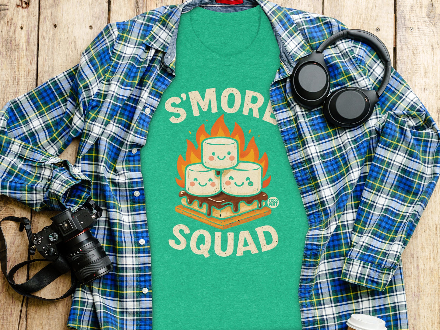S'more Squad Graphic Tee Shirt for Campfire Lovers