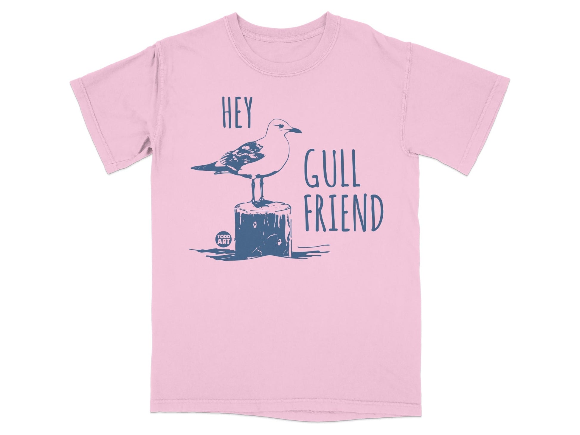 Hey Gull Friend Seagull Graphic Tee Shirt