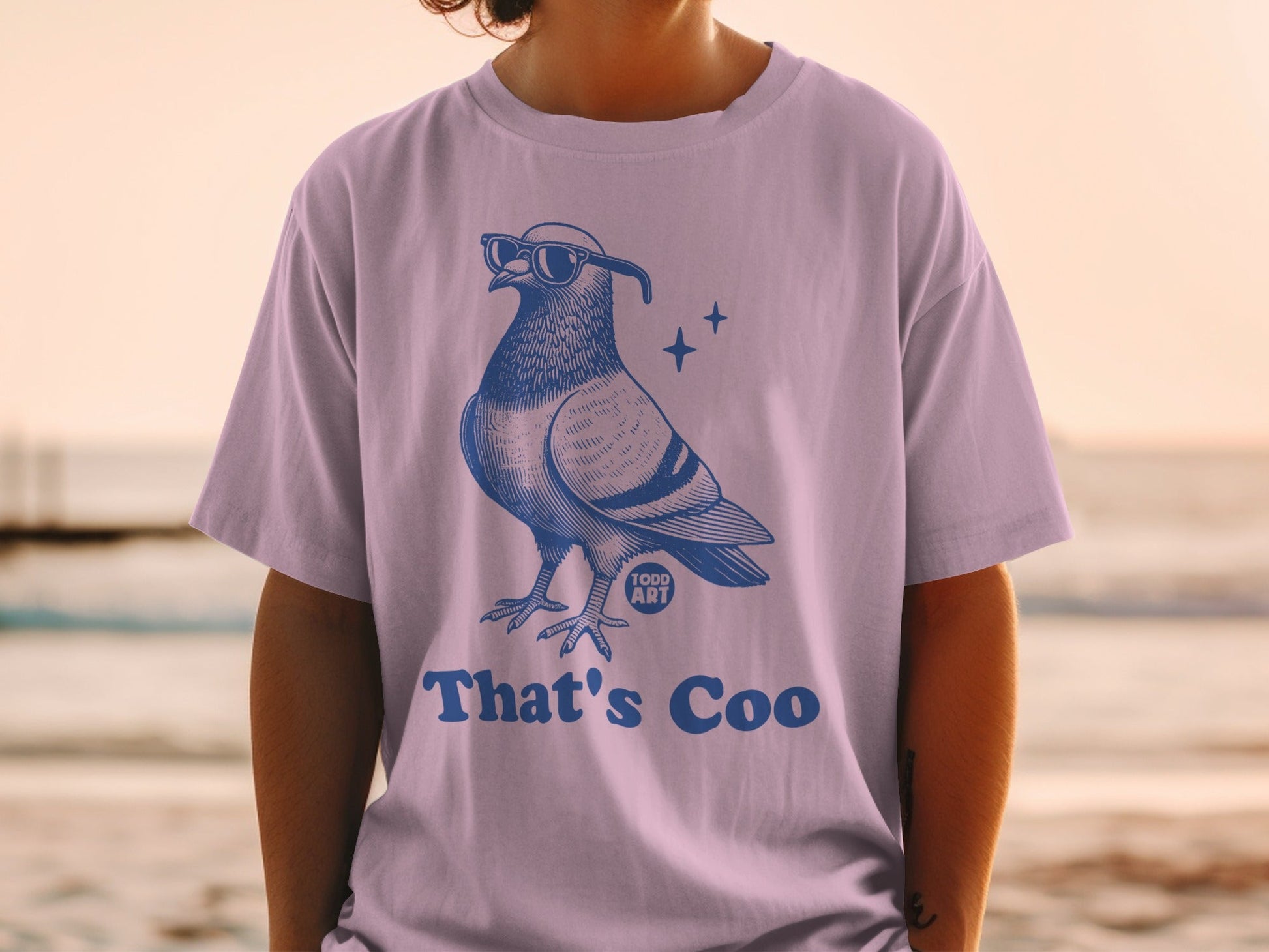 Cool Pigeon Design with Funny Quote T-Shirt