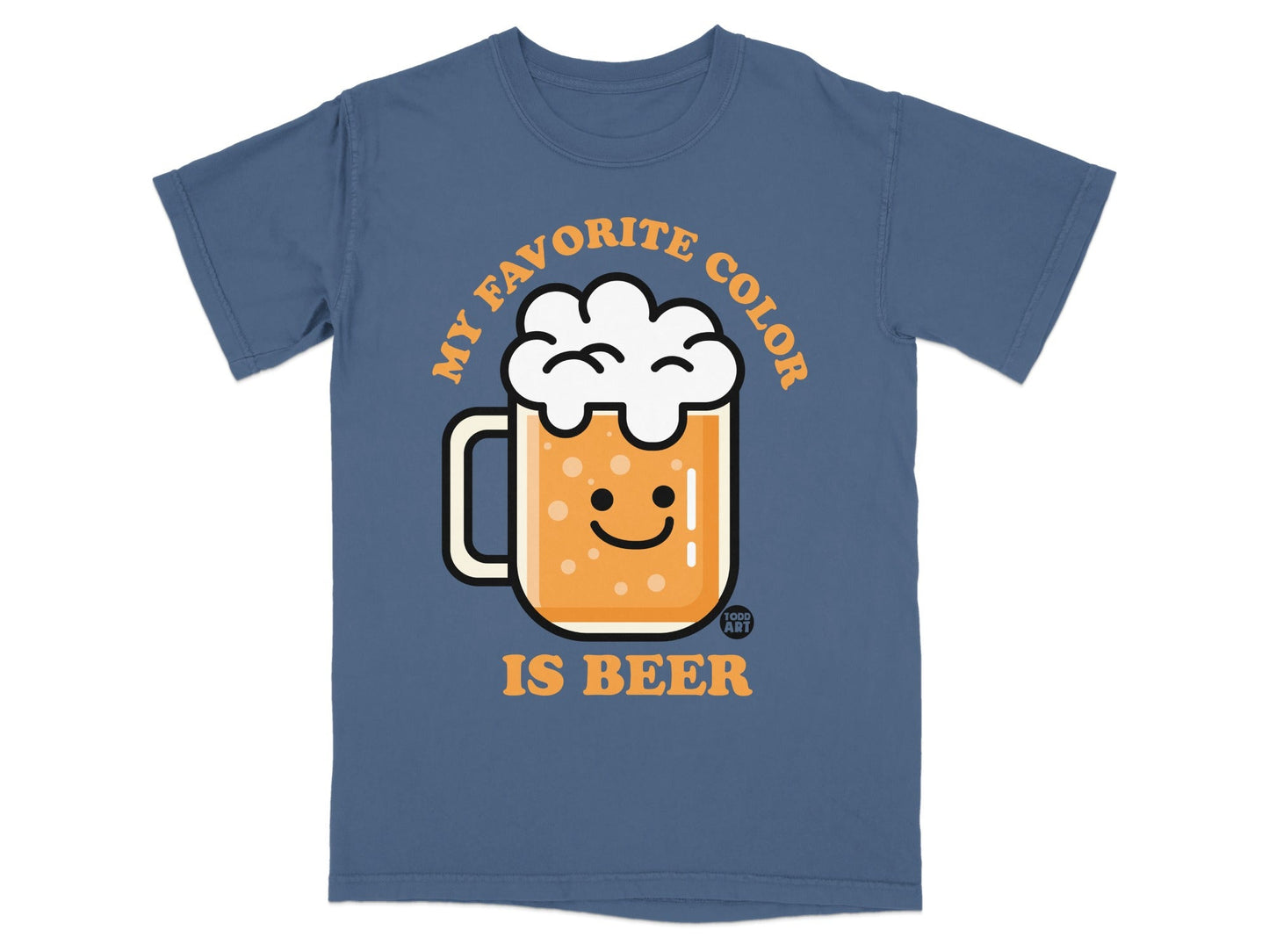 My Favorite Color Is Beer Funny Graphic T-Shirt