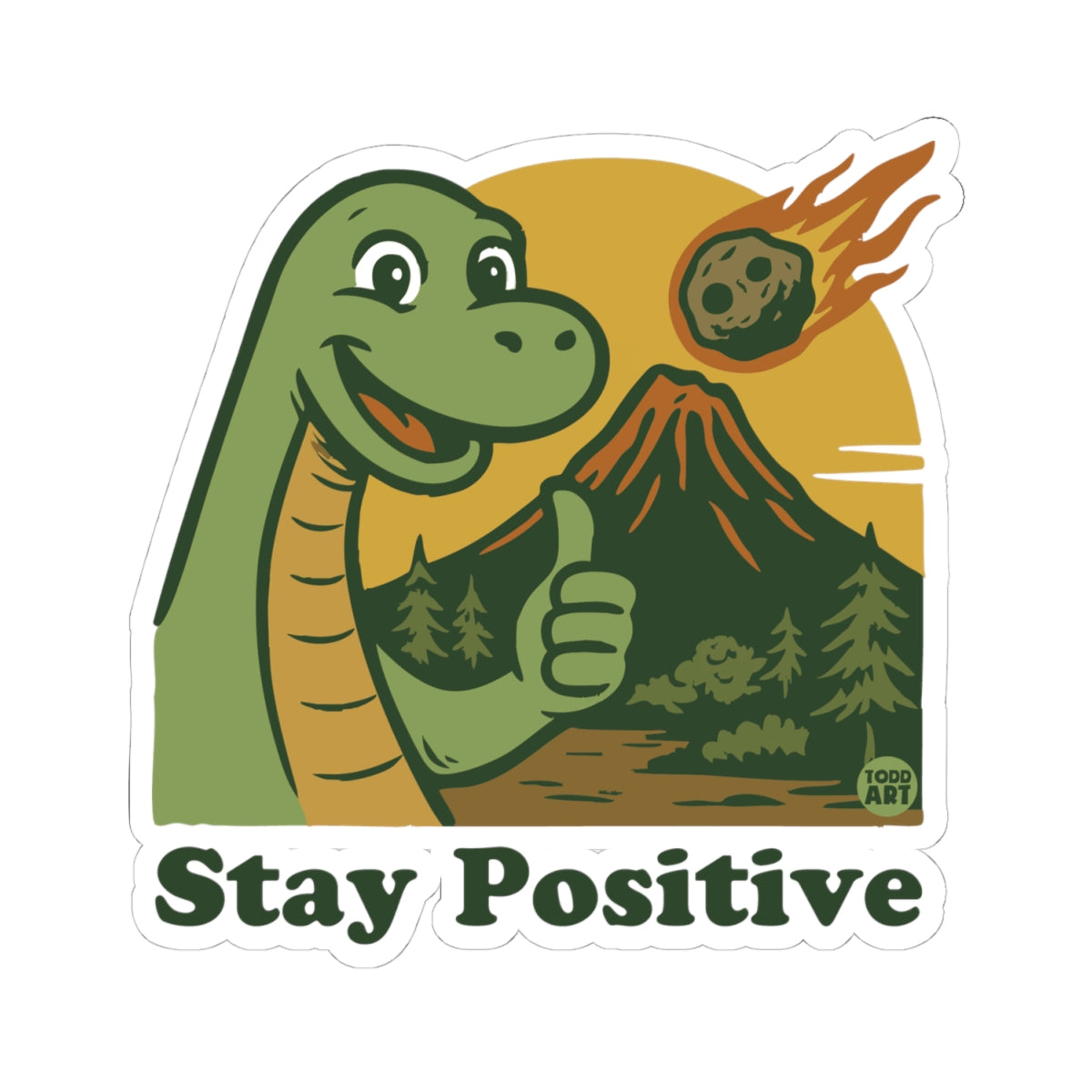 Turtle Thumbs UpTodd Art Sticker