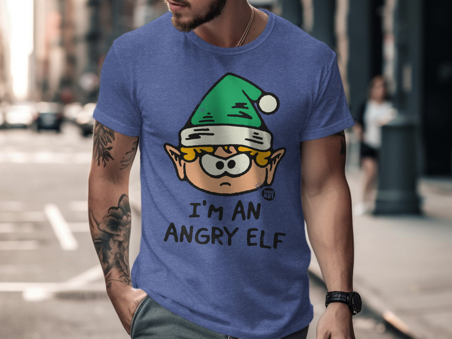 I'm An Angry Elf Funny Christmas Shirt product type