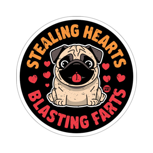 Stealing Hearts Blasting Farts Funny Pug Dog 