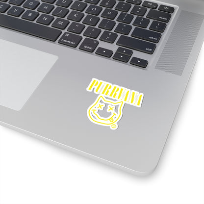 Purrvana Todd Art Sticker