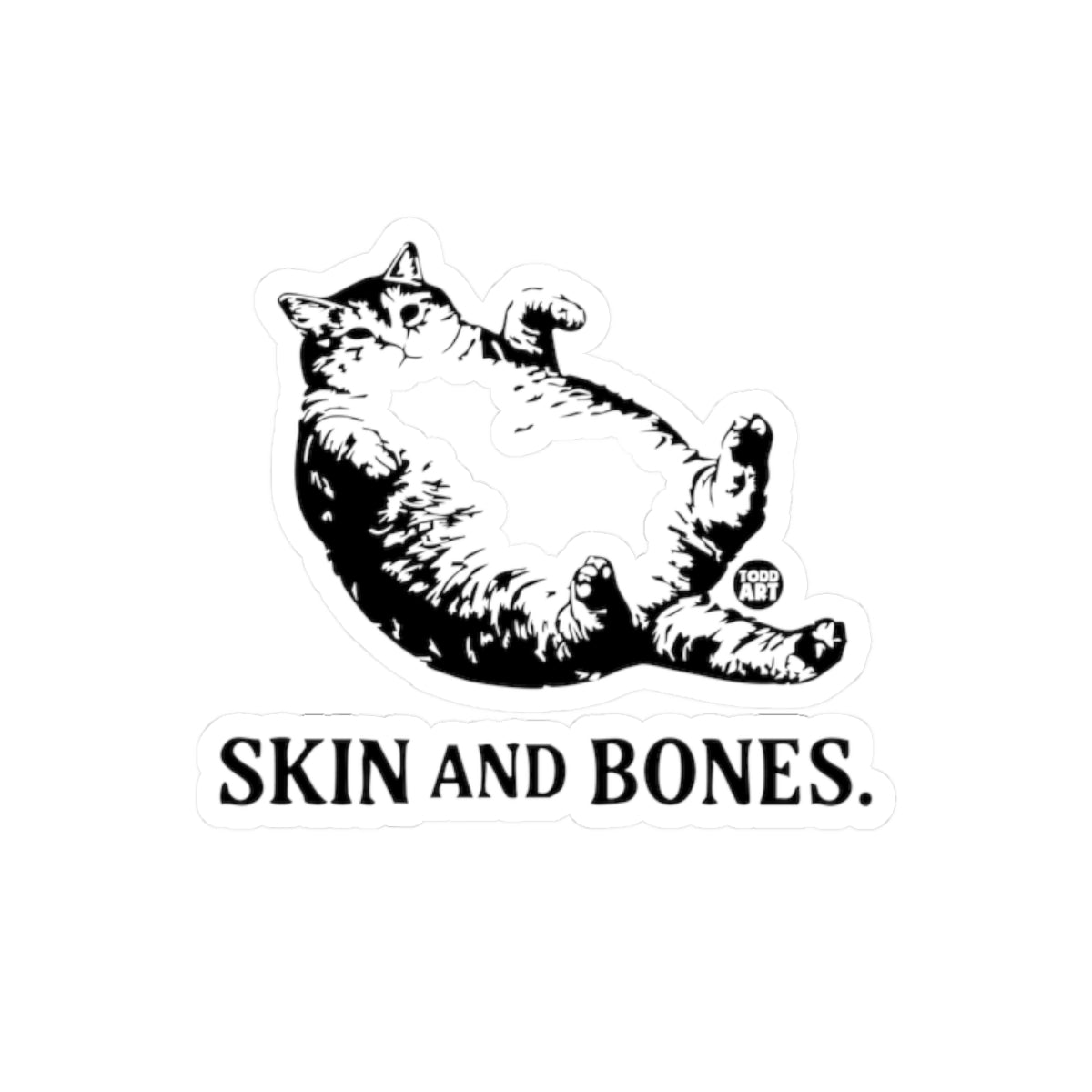 Skin and BonesTodd Art Sticker