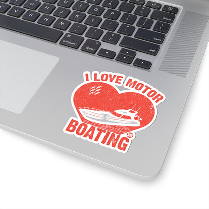 Boating HeartTodd Art Sticker