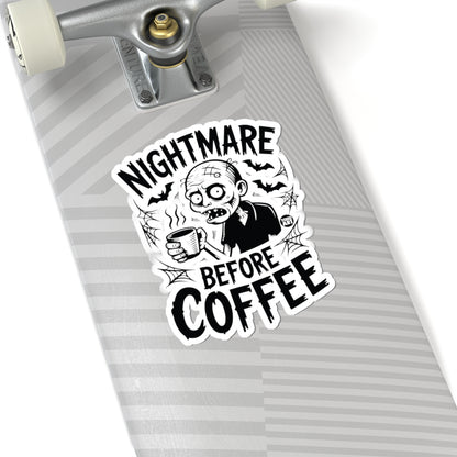 Coffee ZombieTodd Art Sticker