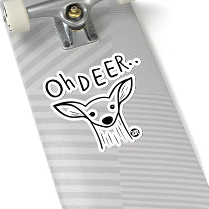 Oh DeerTodd Art Sticker