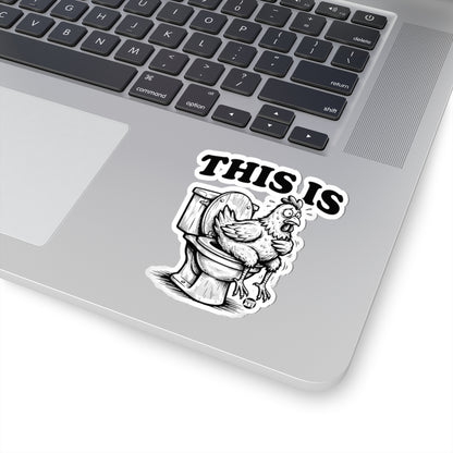 Toilet TroublesTodd Art Sticker