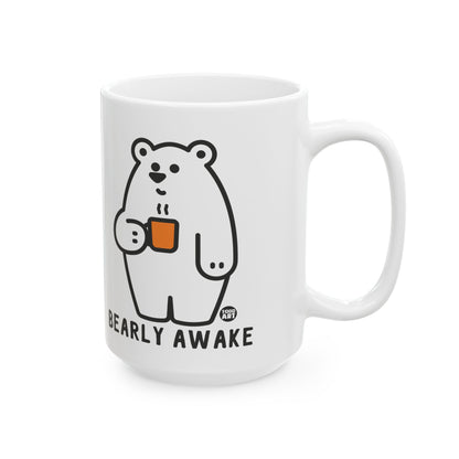 Sleepy Bear Holding Mug Todd Art Mug