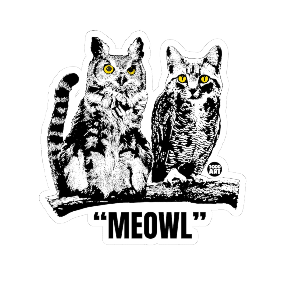 MeowlTodd Art Sticker