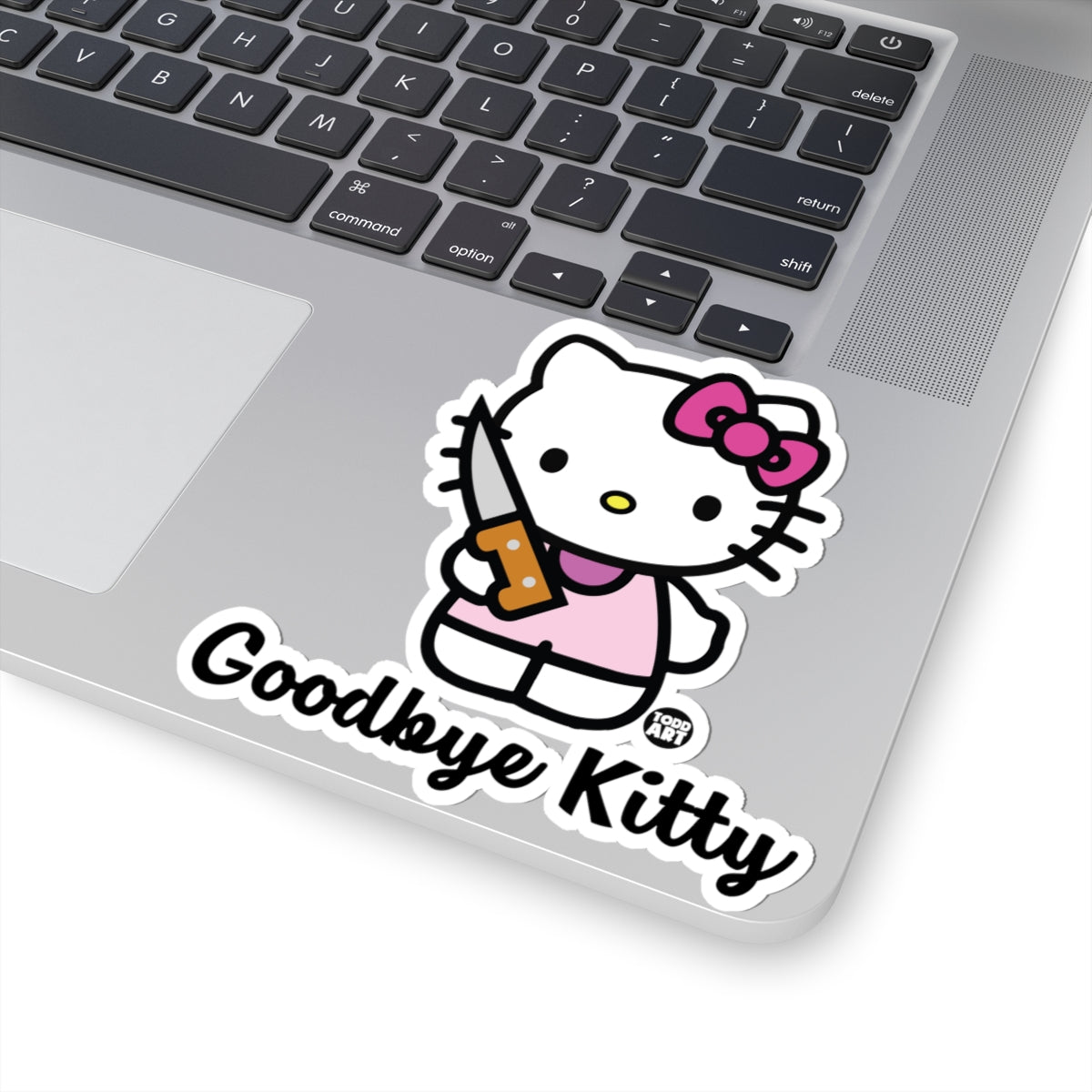 Kitty's Final Moment Todd Art Sticker
