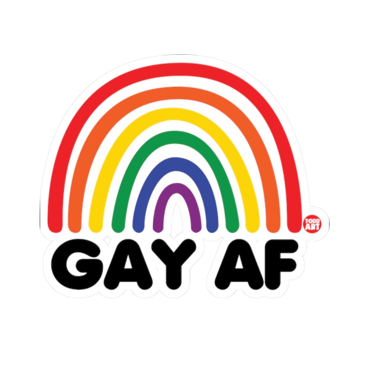 Pride Todd Art Sticker