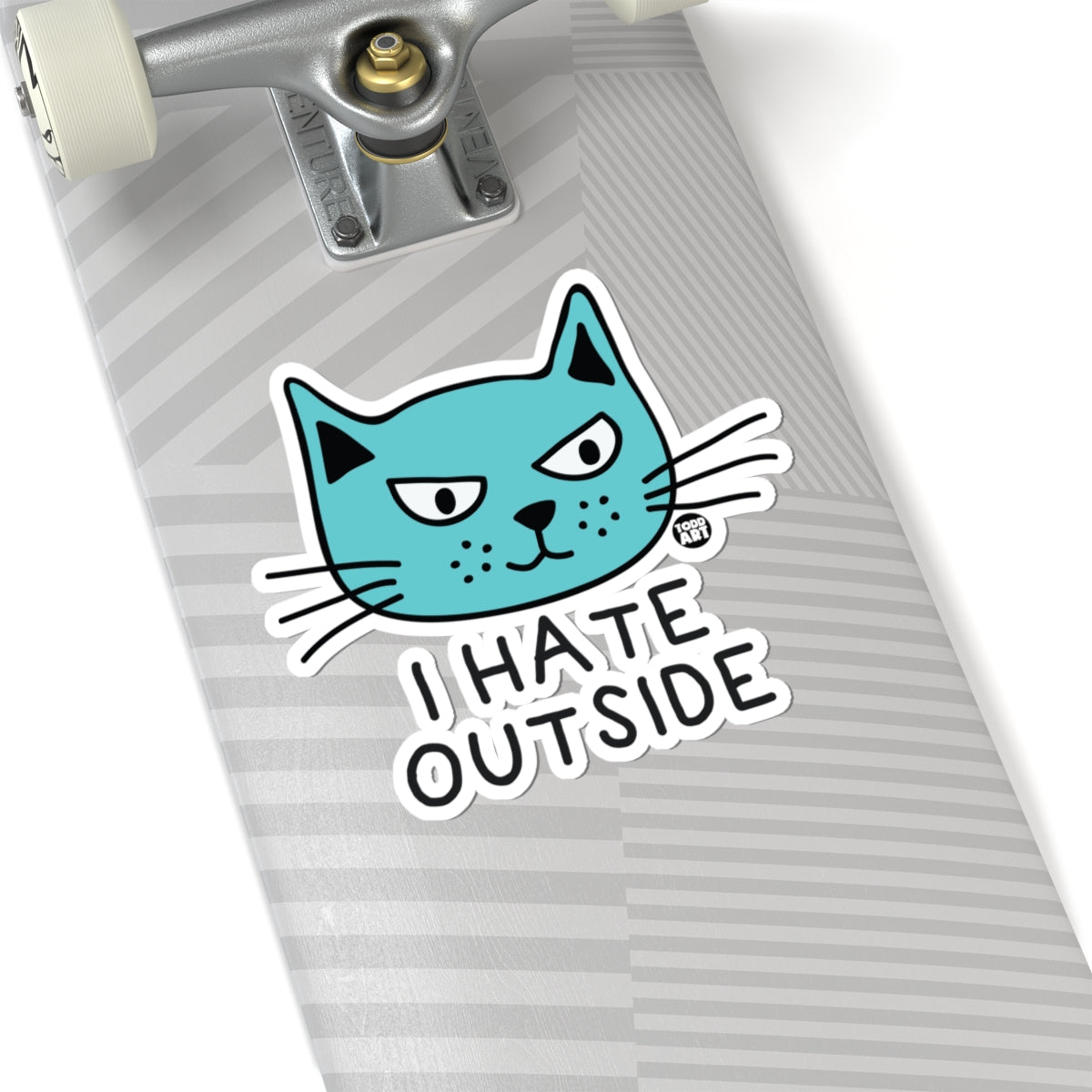 Grumpy Cat FaceTodd Art Sticker