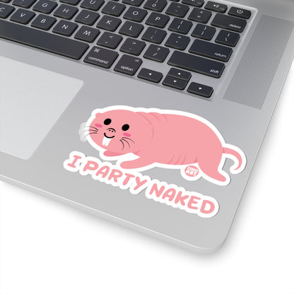 Party NakedTodd Art Sticker