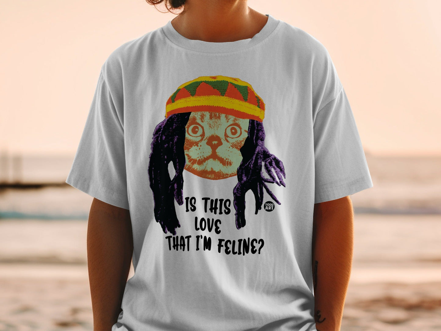 Is This Love That I'm Feline Cat Graphic T-Shirt