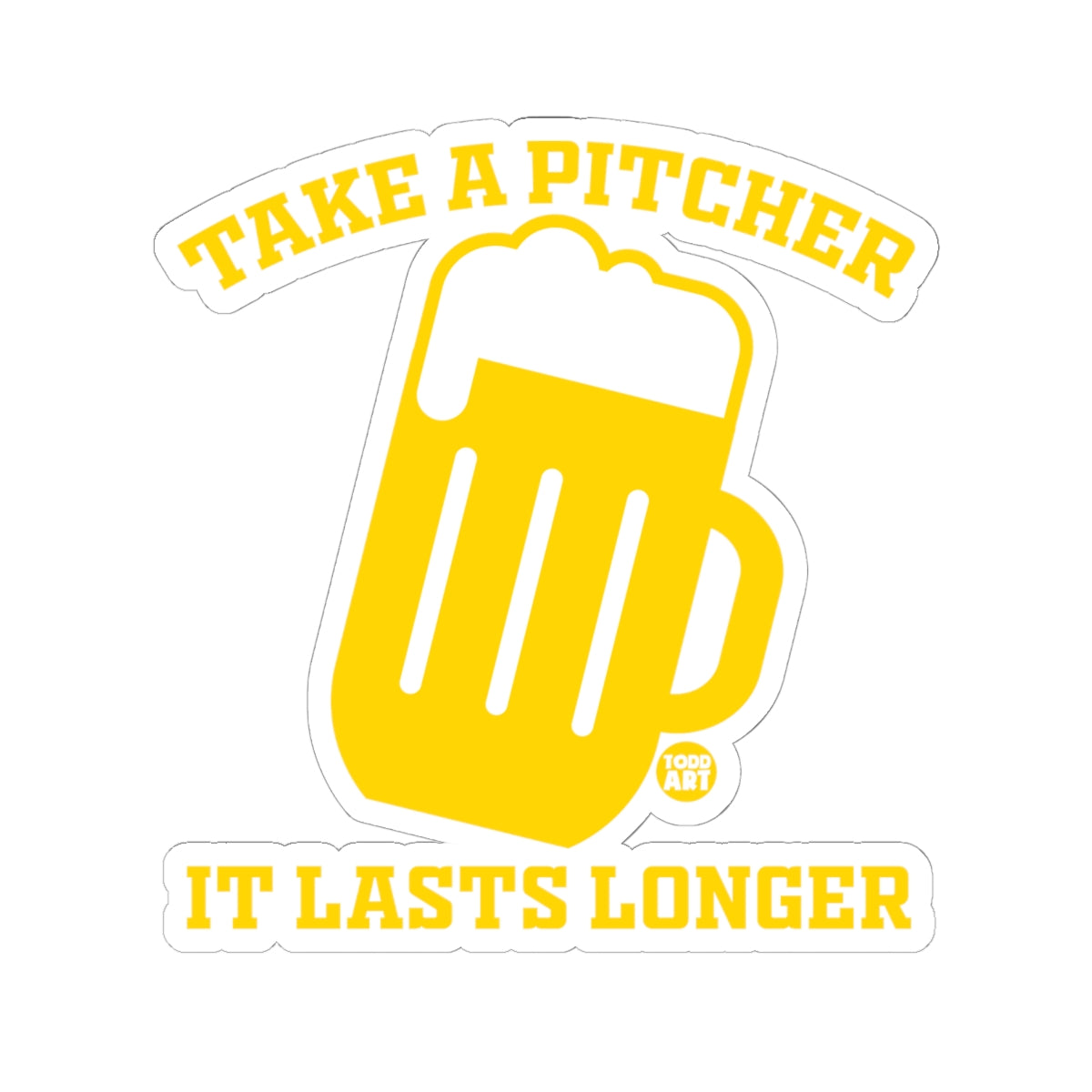 Beer Mug Philosophy Todd Art Sticker