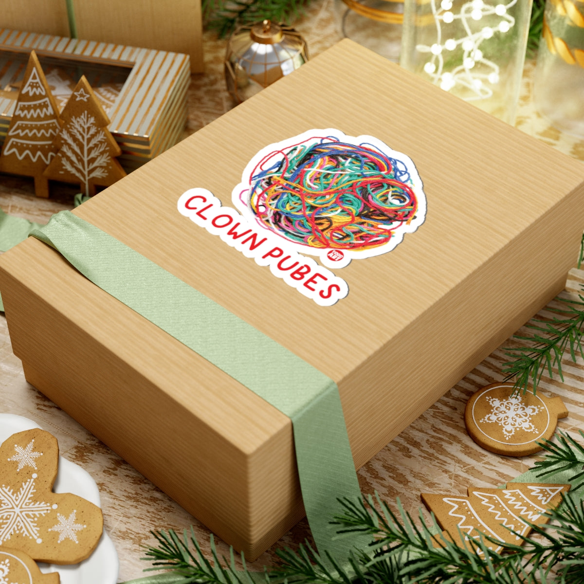Clown PubesTodd Art Sticker