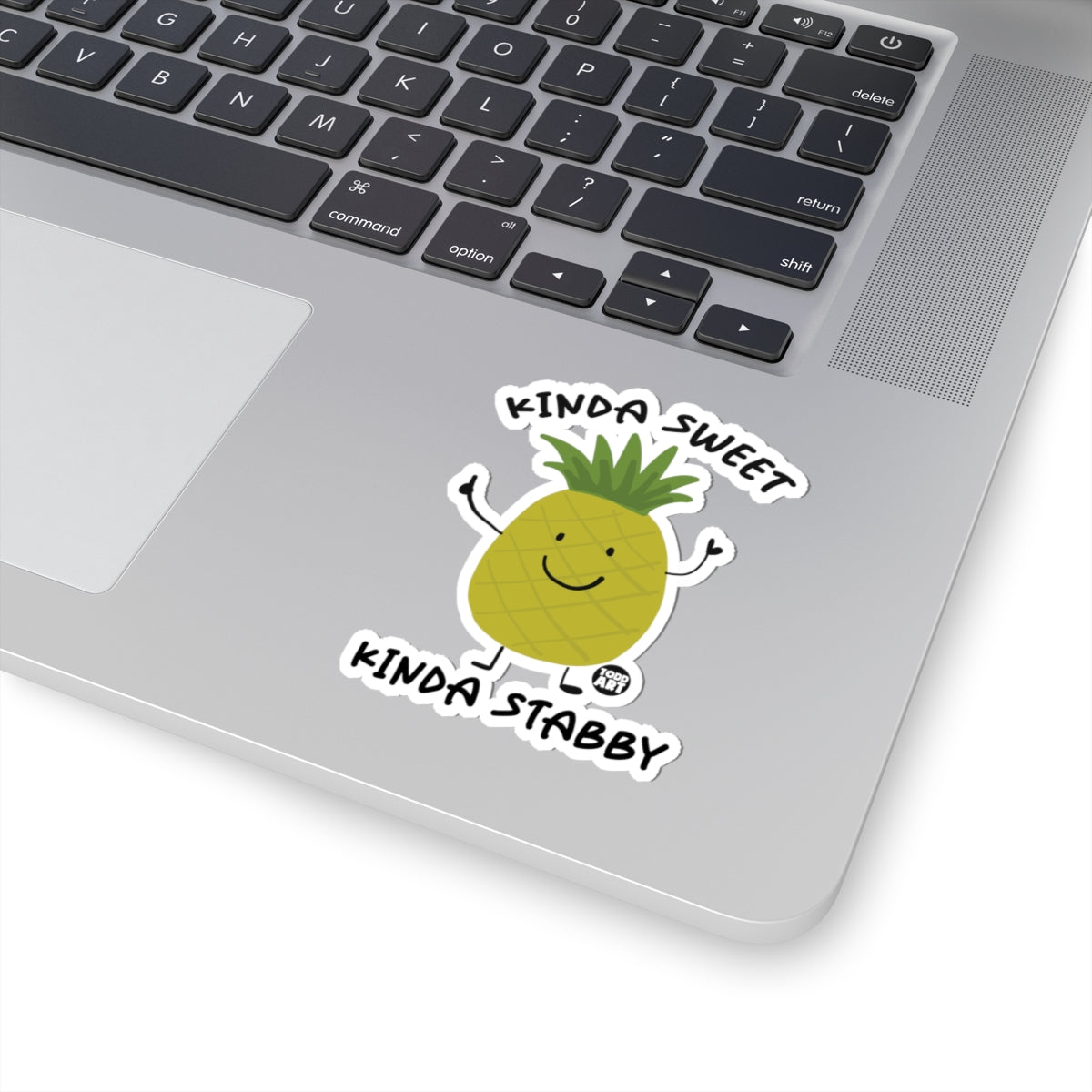 Stabby PineappleTodd Art Sticker
