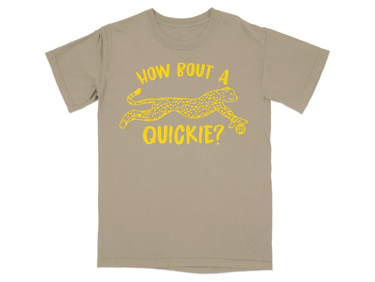 How Bout A Quickie Graphic Tee with Leopard Print