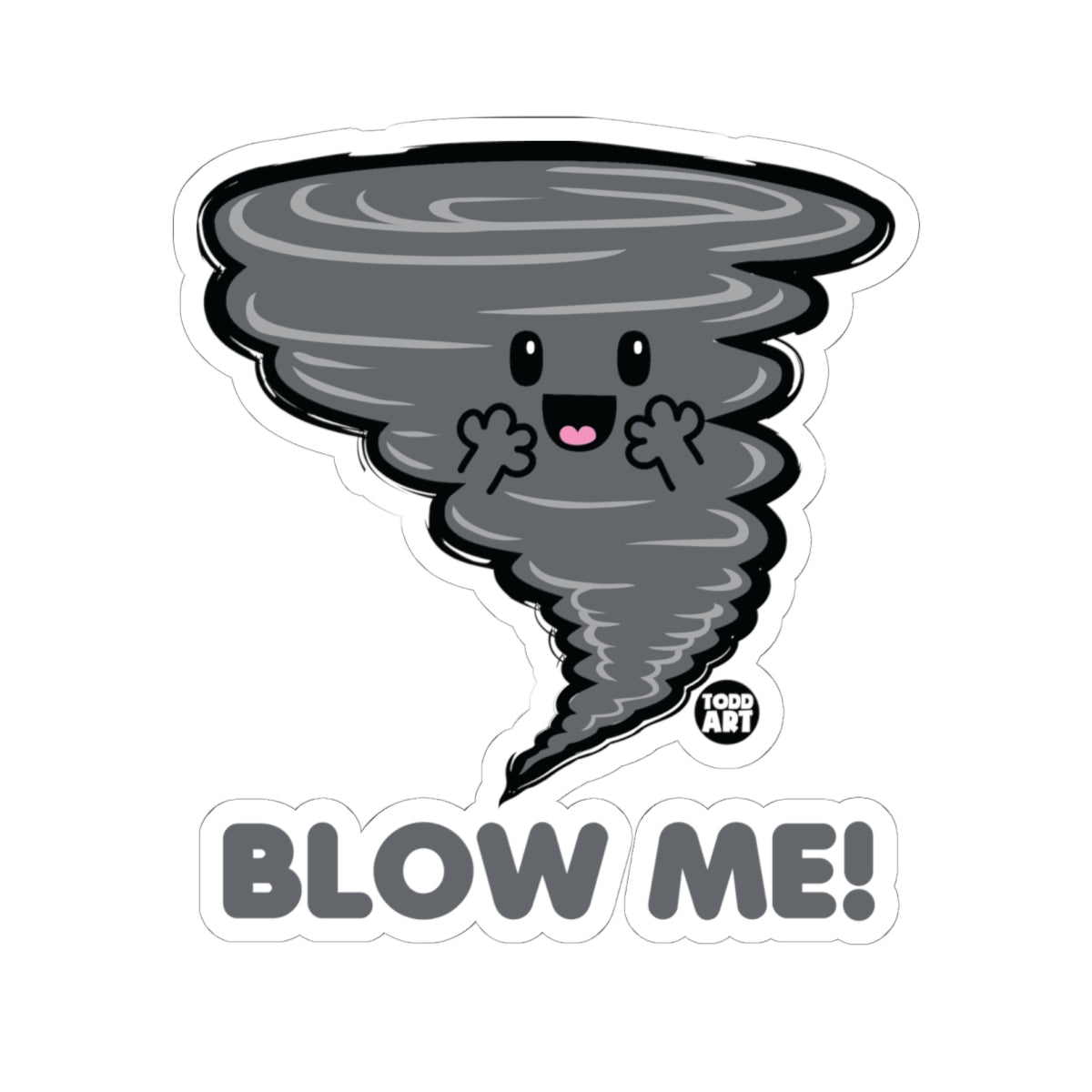 Tornado JoyTodd Art Sticker
