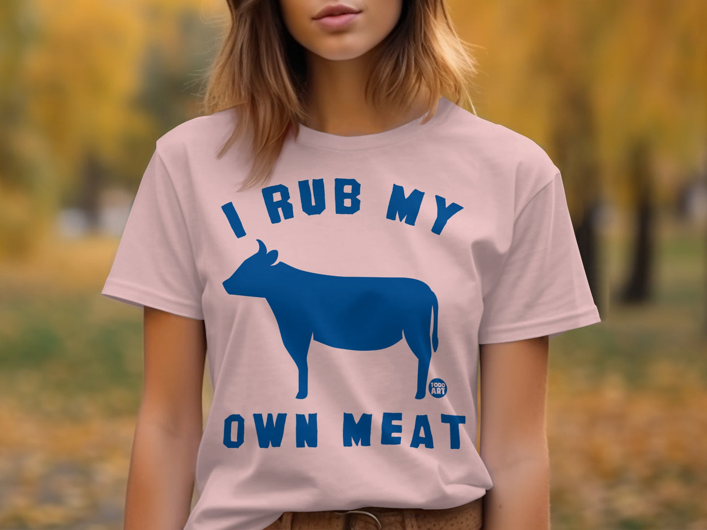 I Rub My Own Meat Graphic T-Shirt for Barbecue Lovers