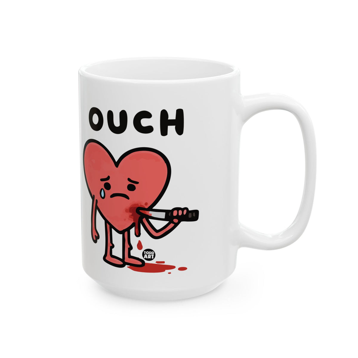 Heartbreak Hurts Todd Art Mug