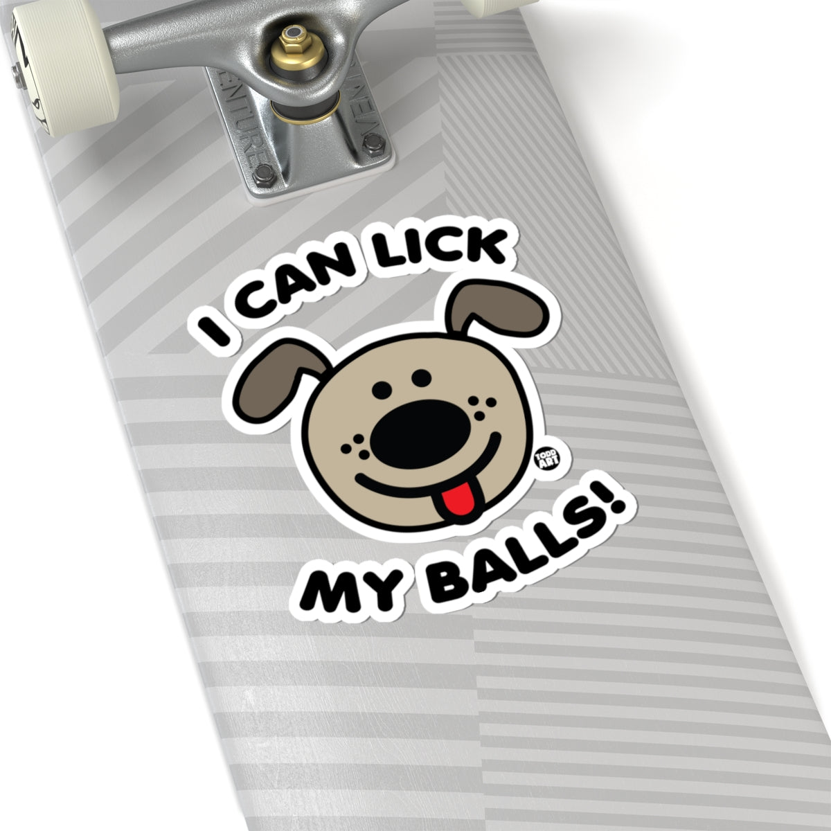 Happy Dog FaceTodd Art Sticker