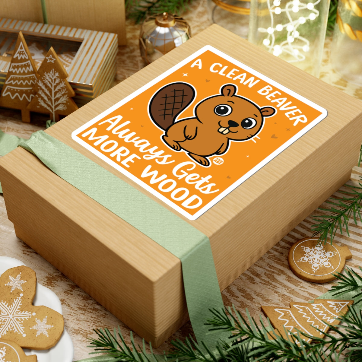 a-clean-beaver-gets-more-wood-sticker