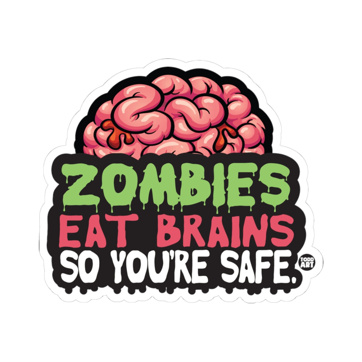 Undead AppetiteTodd Art Sticker