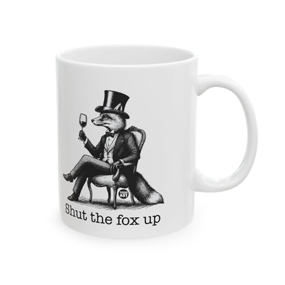 Elegant Fox with Wine Glass Todd Art Mug