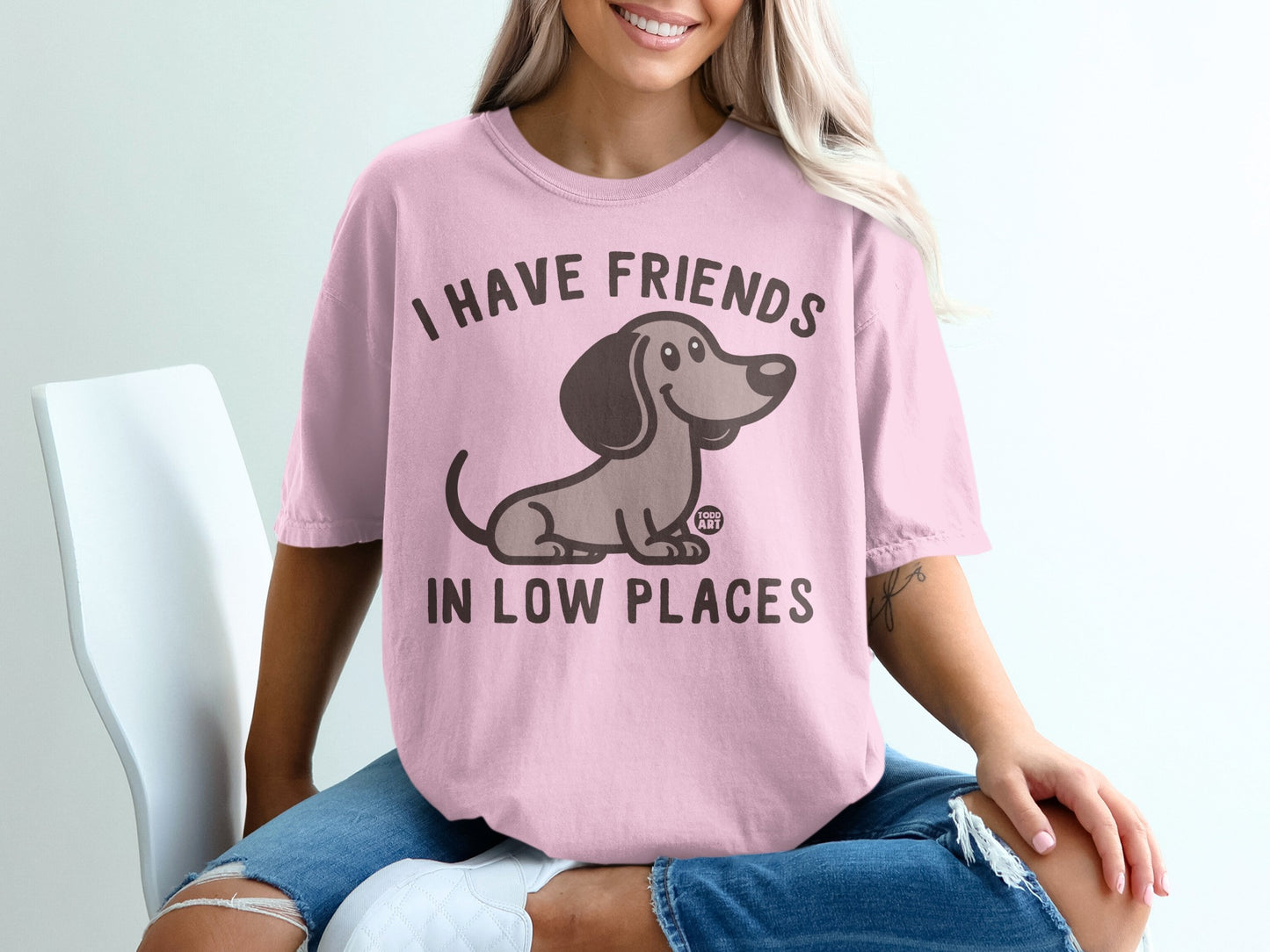 I Have Friends In Low Places Cute Dog T-shirt
