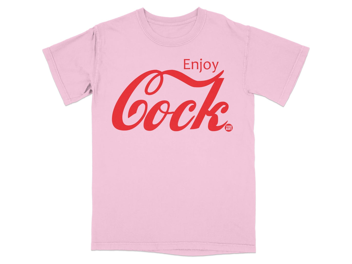 Enjoy Cock Graphic Printed T-Shirt Bold Design