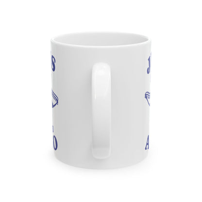 My Savior Wears a Sombrero Todd Art Mug