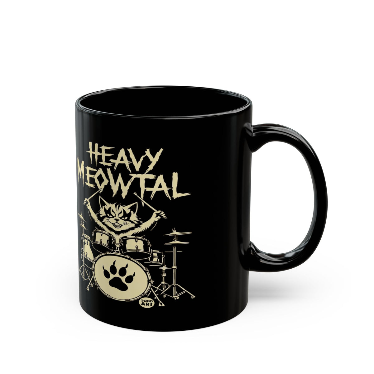 Feline Drummer Todd Art Mug