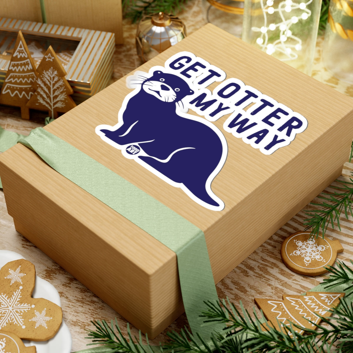 Otter AttitudeTodd Art Sticker