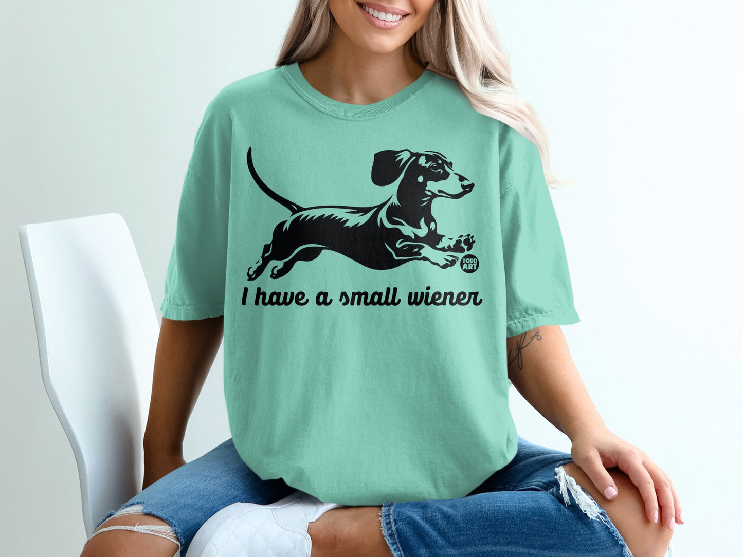 I Have a Small Wiener Dachshund Graphic T-shirt