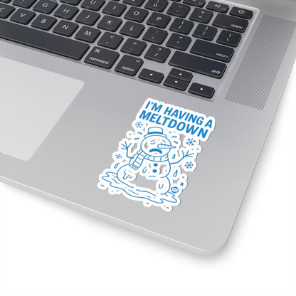 Snowman CrisisTodd Art Sticker