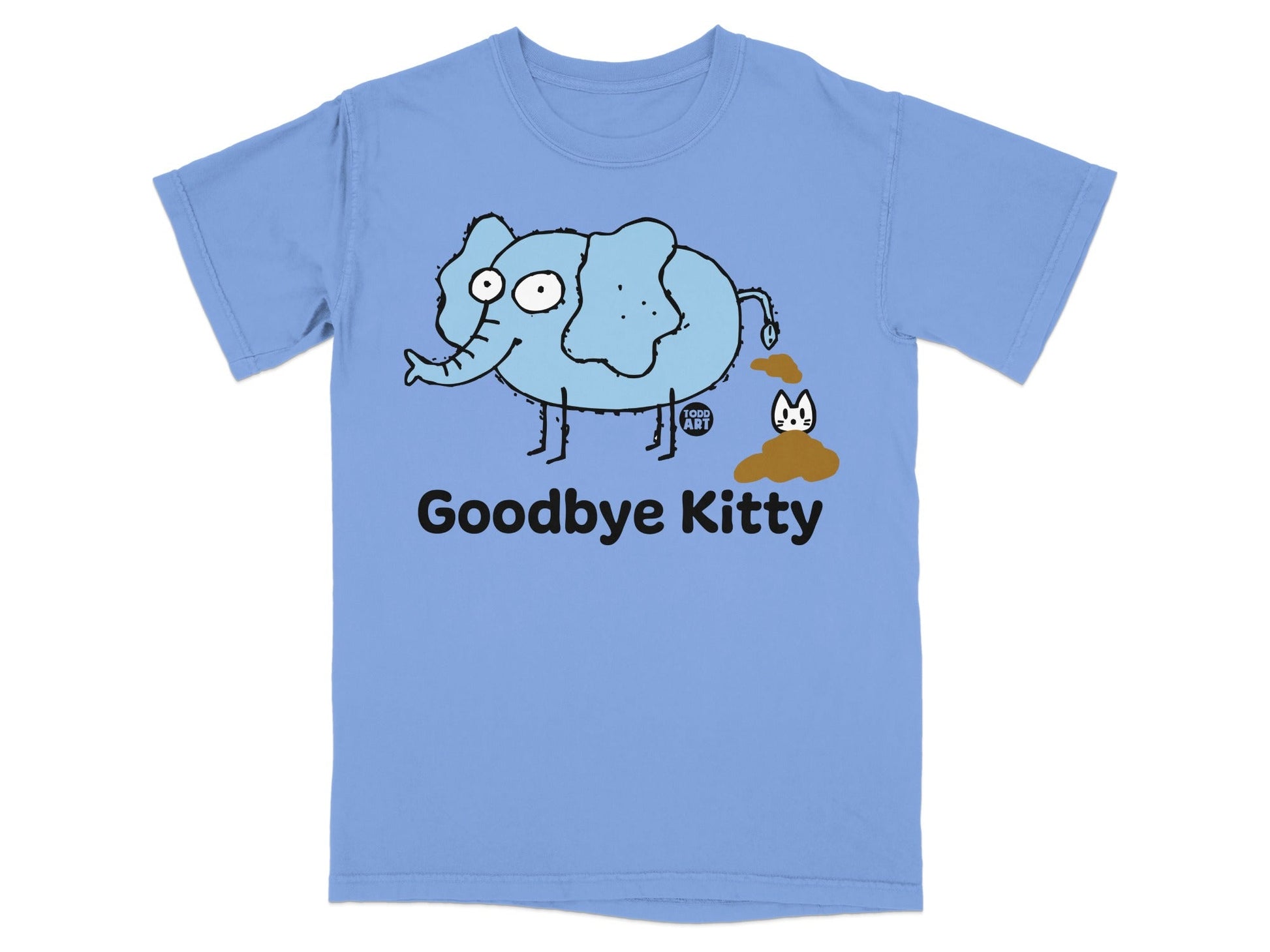 Goodbye Kitty Elephant Funny T-Shirt for Adults and Kids