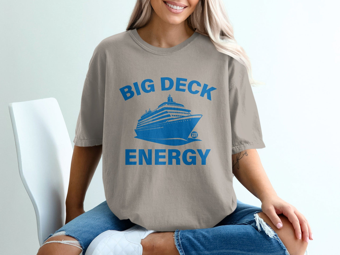 Big Deck Energy Cruise Ship Graphic Tee