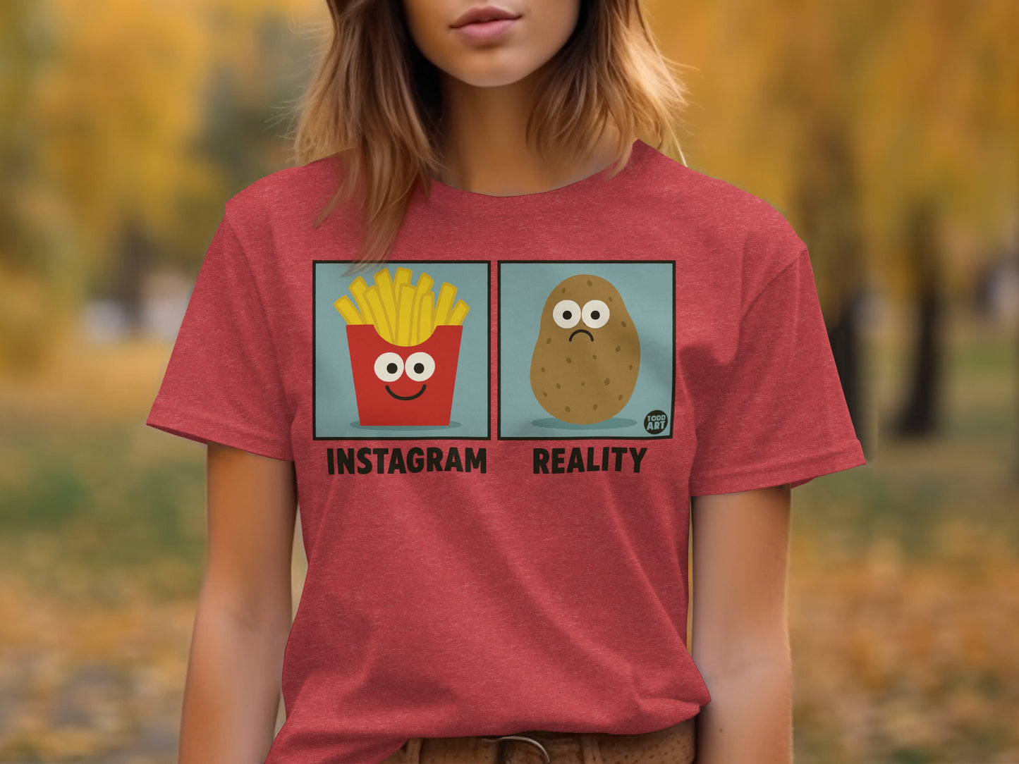 Funny Instagram Reality Graphic T-Shirt Product