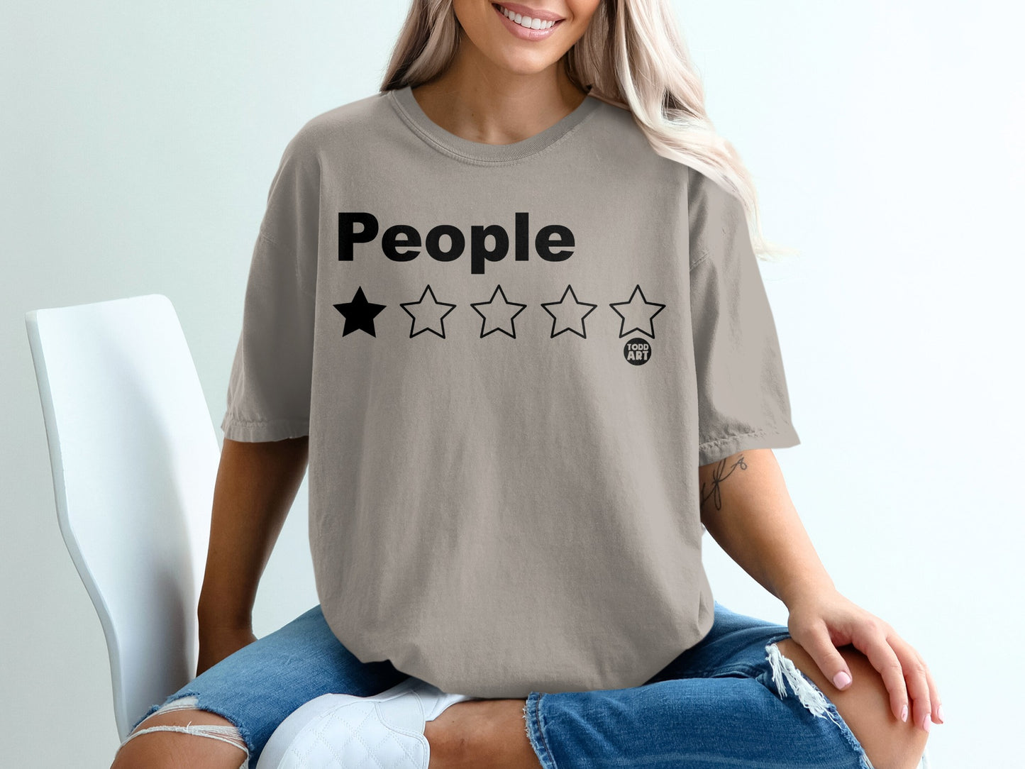 People One Star Rating Funny Statement product type