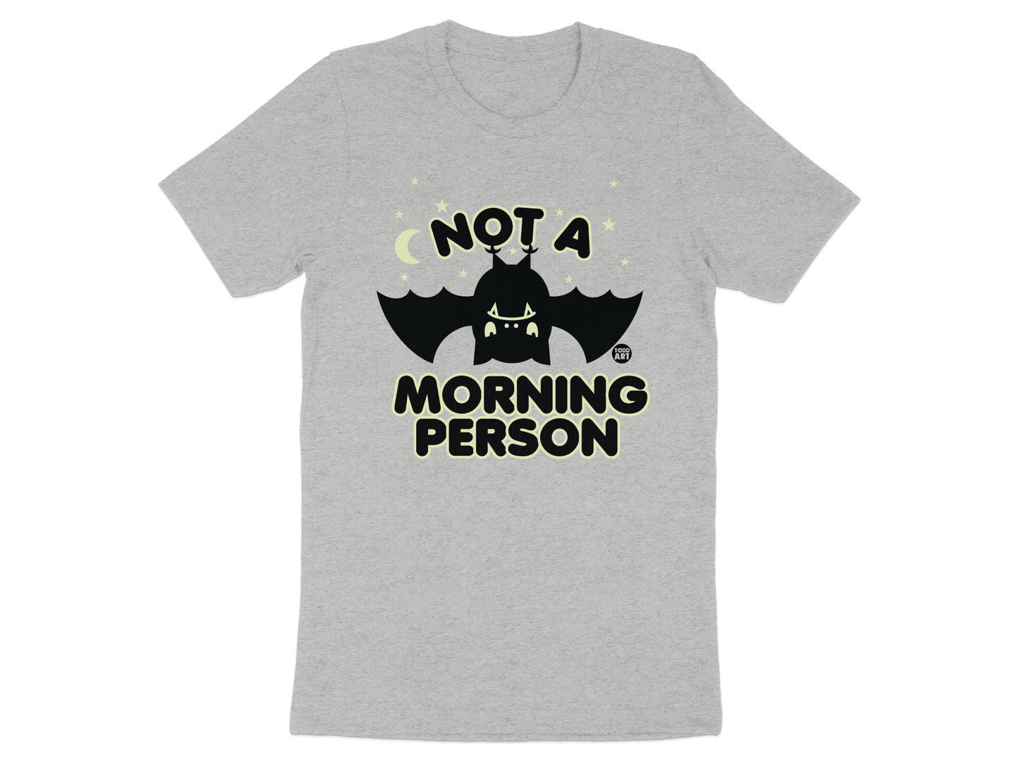 Not A Morning Person Bat Graphic T-Shirt