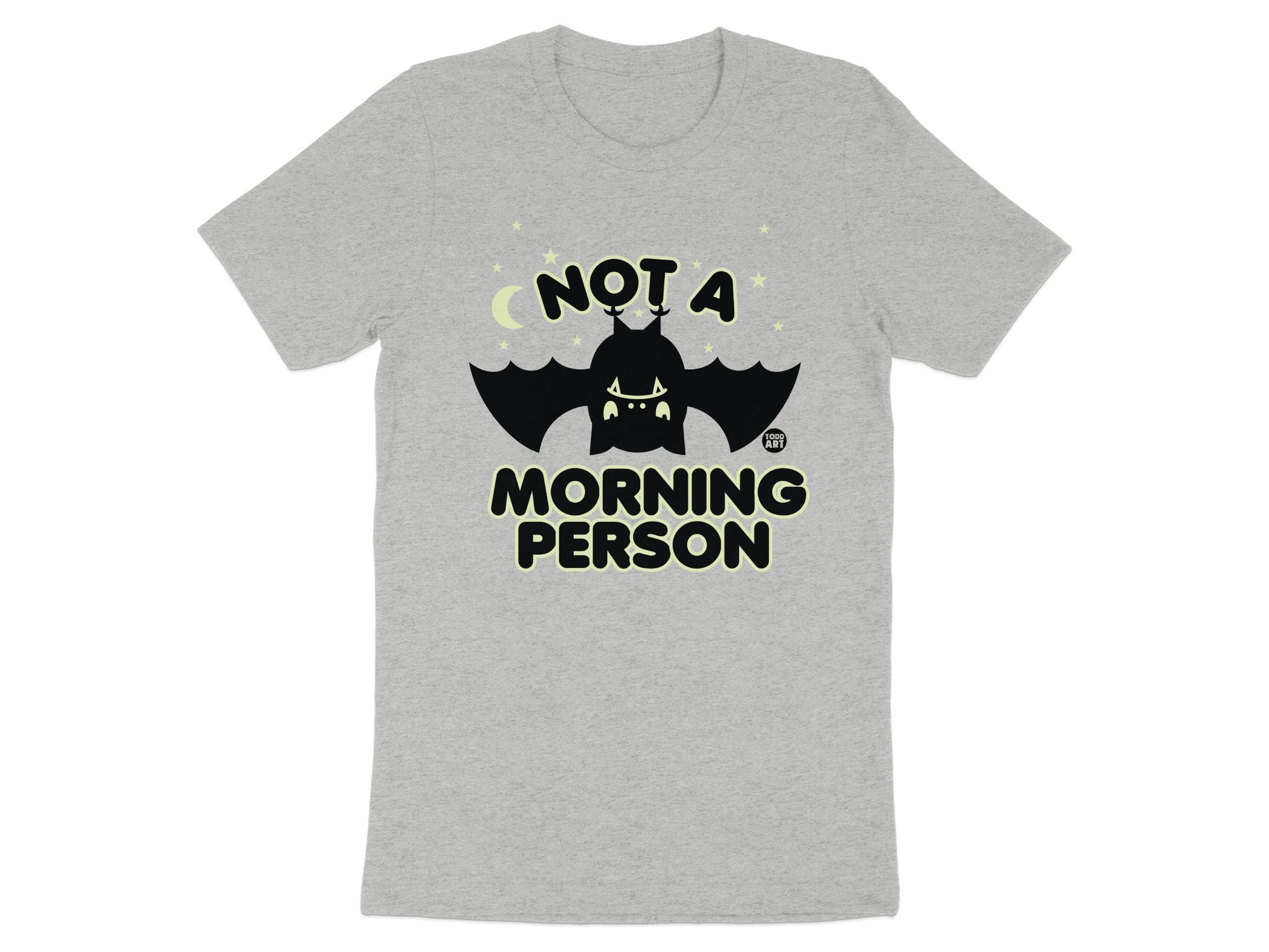 Not A Morning Person Bat Graphic T-Shirt