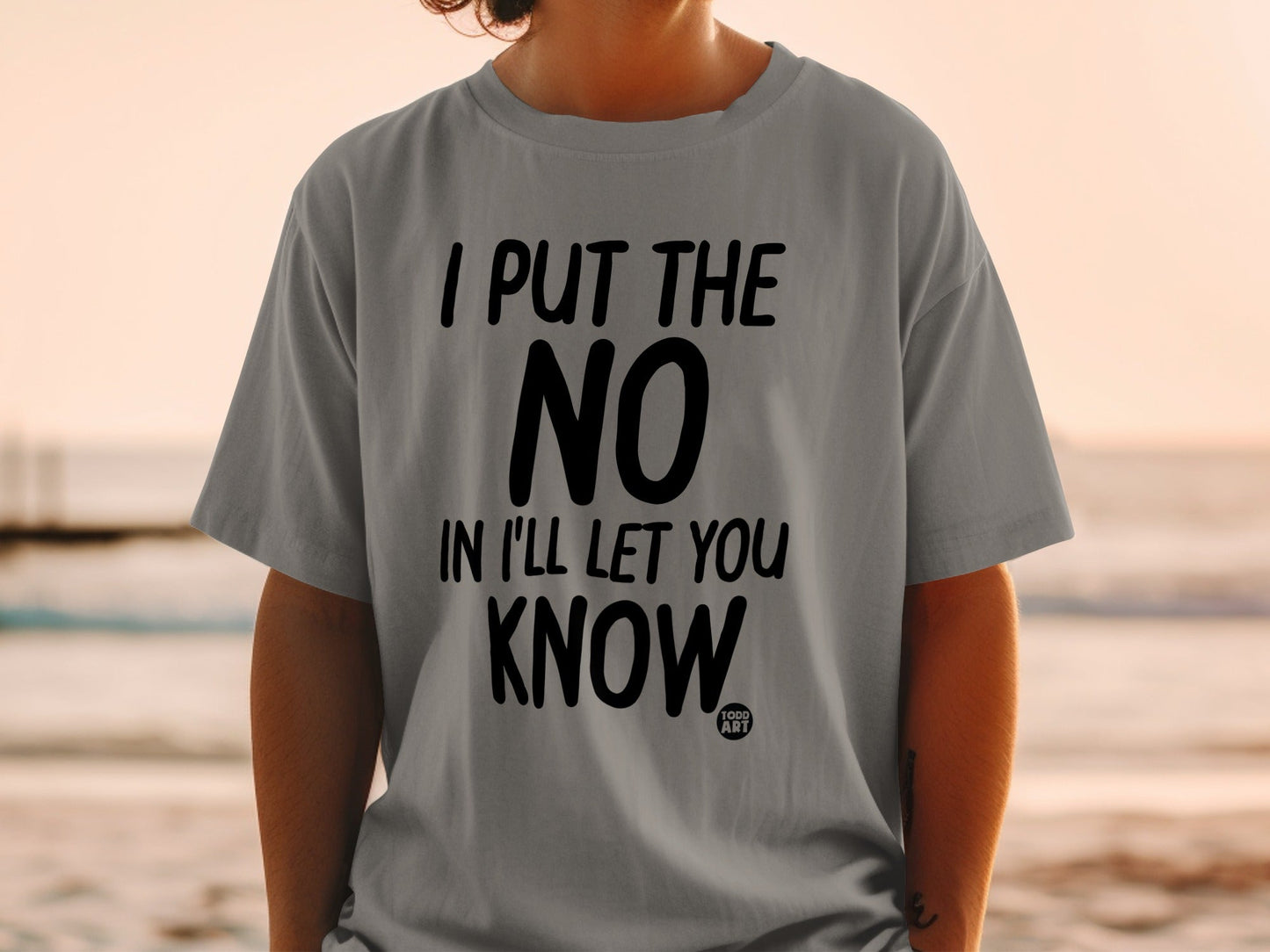 I Put the NO in I'll Let You Know T-shirt