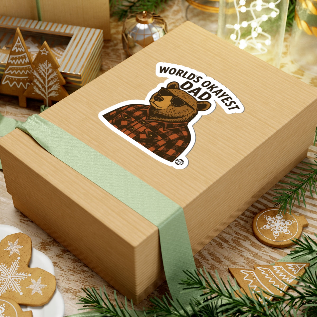 Cool Bear DadTodd Art Sticker