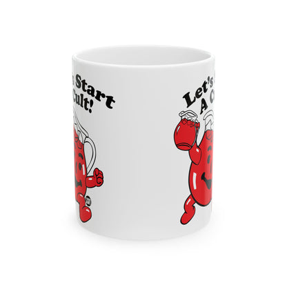 Cheerful Pitcher Character with Smile Todd Art Mug