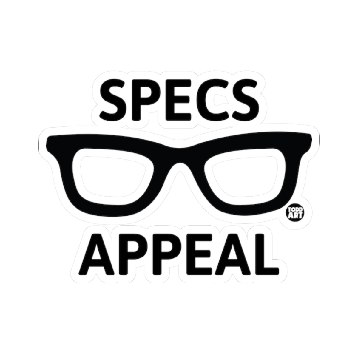 Specs AppealTodd Art Sticker