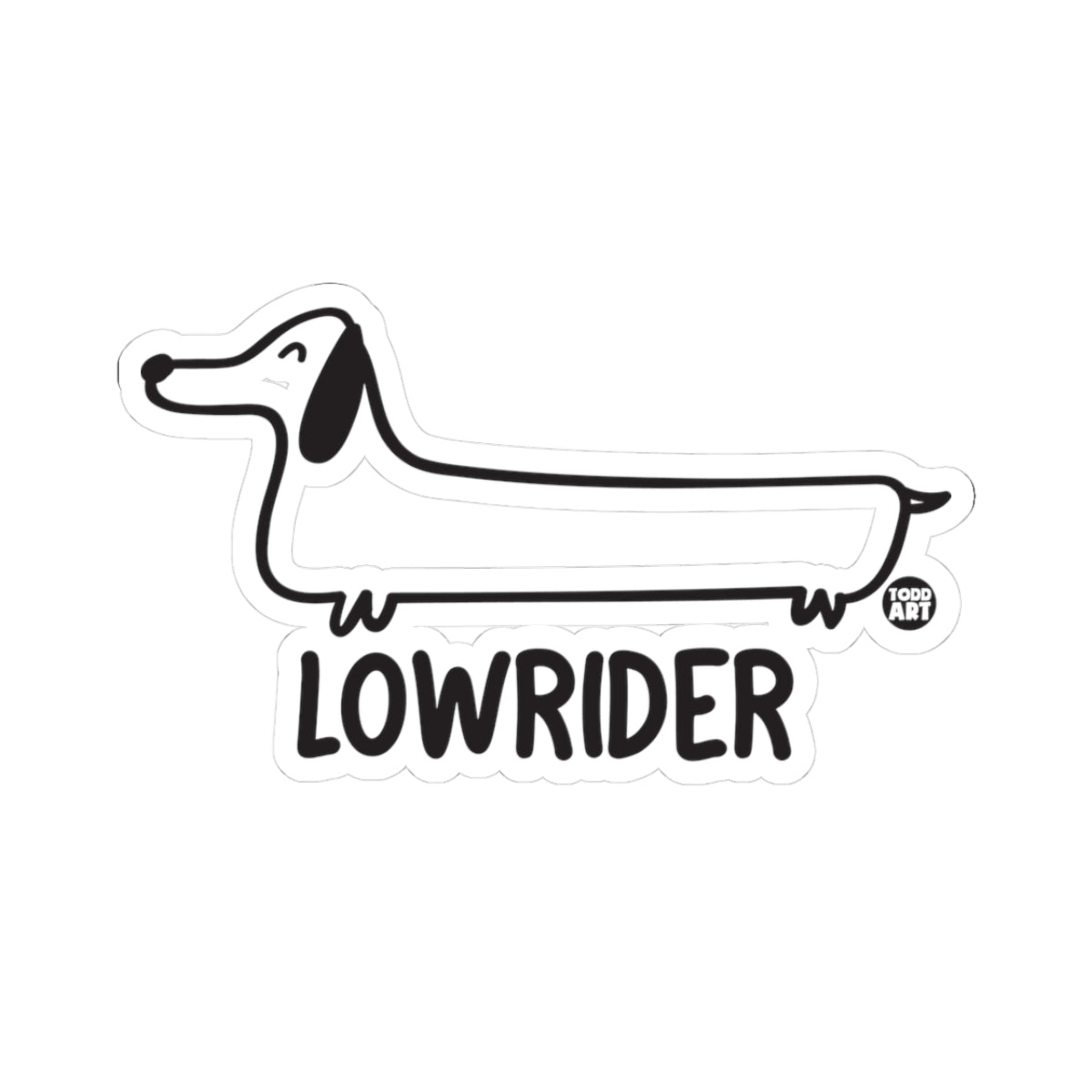 Lowrider Todd Art Sticker