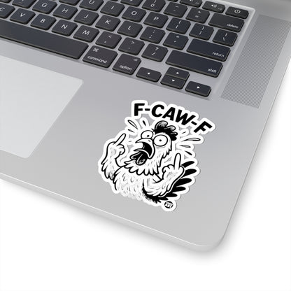 Startled RoosterTodd Art Sticker